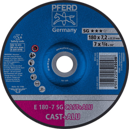 Afbeelding PFERD TOOLS afbraamschijf gietijzer E SG CAST+ALU