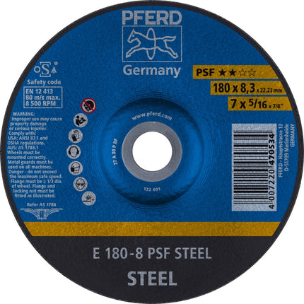 Afbeelding PFERD TOOLS afbraamschijf staal E PSF STEEL