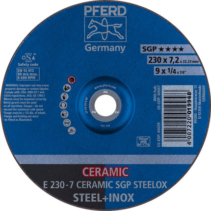 Afbeelding PFERD TOOLS afbraamschijf E SGP STEELOX