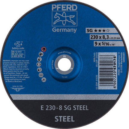 Afbeelding PFERD TOOLS afbraamschijf staal/rvs E SG STEEL