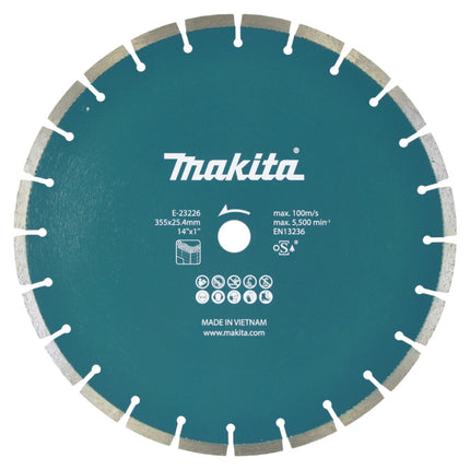Makita Diamantschijf 355x25,4x2,8mm - E-23226