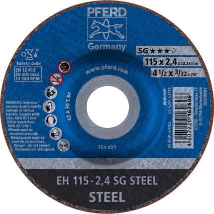 Afbeelding PFERD TOOLS doorslijpschijf, staal EH/EHT SG STEEL