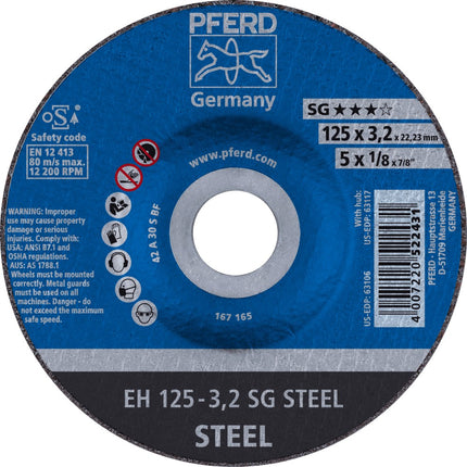 Afbeelding PFERD TOOLS doorslijpschijf, staal EH/EHT SG STEEL