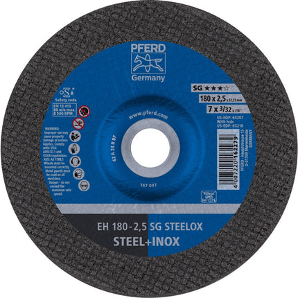 Afbeelding PFERD TOOLS doorslijpschijf, inox EH/EHT SG STEELOX