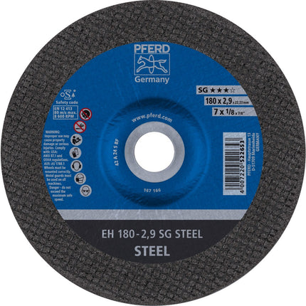 Afbeelding PFERD TOOLS doorslijpschijf, staal EH/EHT SG STEEL