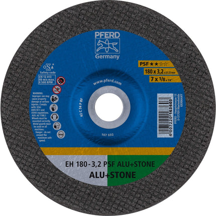 Afbeelding PFERD TOOLS doorslijpschijf, non-ferro metalen EH/EHT PSF ALU+STONE