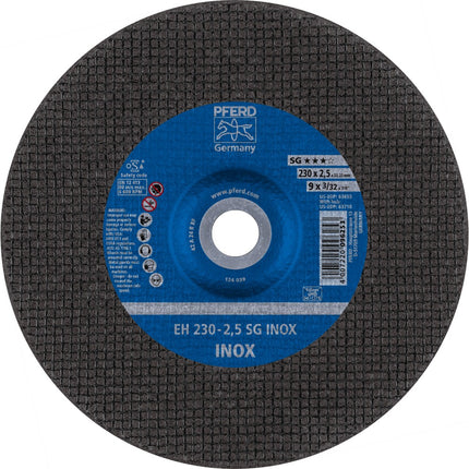 Afbeelding PFERD TOOLS doorslijpschijf kom EH/EHT SG INOX