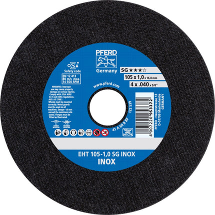 Afbeelding PFERD TOOLS doorslijpschijf, inox EH/EHT SG INOX