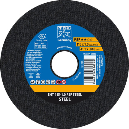 Afbeelding PFERD TOOLS doorslijpschijf, staal EH/EHT PSF STEEL