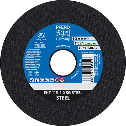 Afbeelding PFERD TOOLS doorslijpschijf, staal EH/EHT SG STEEL