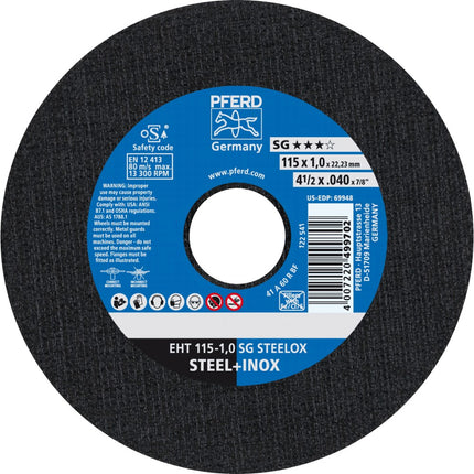 Afbeelding PFERD TOOLS doorslijpschijf, inox EH/EHT SG STEELOX