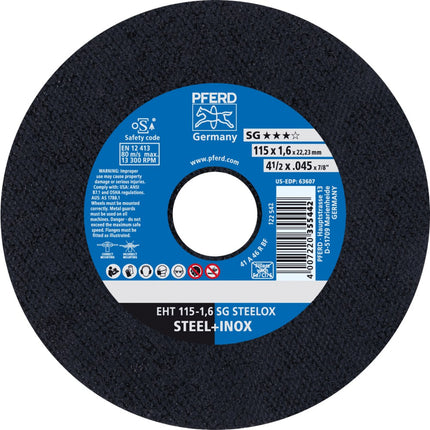 Afbeelding PFERD TOOLS doorslijpschijf, inox EH/EHT SG STEELOX