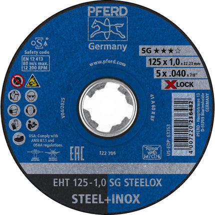 Afbeelding PFERD TOOLS doorslijpschijf, inox EH/EHT SG STEELOX