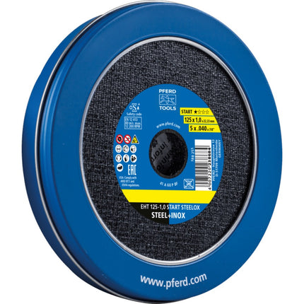 Afbeelding PFERD TOOLS doorslijpschijven start ???? EHT 125-1,0 START STEELOX (TIN 10)