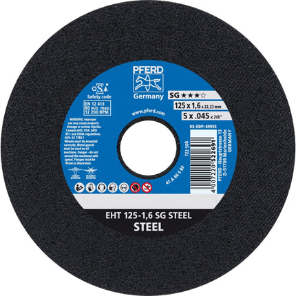 Afbeelding PFERD TOOLS doorslijpschijf, staal EH/EHT SG STEEL