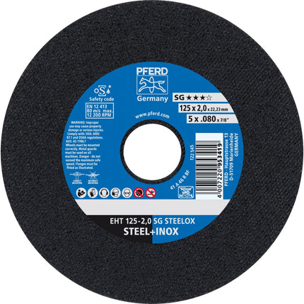 Afbeelding PFERD TOOLS doorslijpschijf, inox EH/EHT SG STEELOX