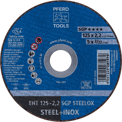Afbeelding PFERD TOOLS doorslijpschijf, inox EH/EHT SGP STEELOX
