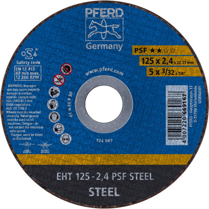 Afbeelding PFERD TOOLS doorslijpschijf, staal EH/EHT PSF STEEL