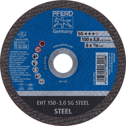 Afbeelding PFERD TOOLS doorslijpschijf, staal EH/EHT SG STEEL