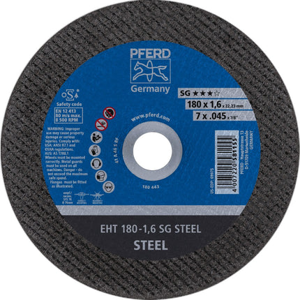 Afbeelding PFERD TOOLS doorslijpschijf, staal EH/EHT SG STEEL