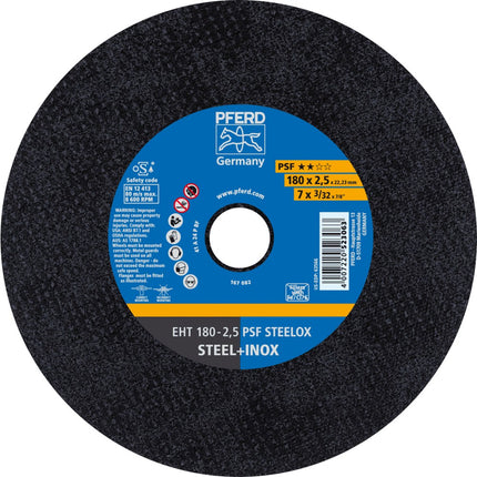 Afbeelding PFERD TOOLS doorslijpschijf, rvs EH/EHT PSF STEELOX