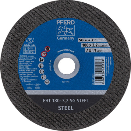 Afbeelding PFERD TOOLS doorslijpschijf, staal EH/EHT SG STEEL