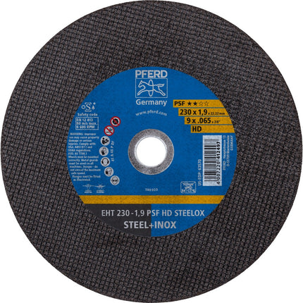 Afbeelding PFERD TOOLS doorslijpschijven psf steelox ???? EHT 230-1,9 PSF HD STEELOX