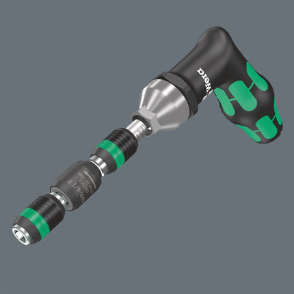 <b>Voor gereedschap met pistoolgreep</b><br/>Voor gebruik in combinatie met Wera draaimomentschroevendraaiers met pistoolgreep om ergonomischer en sneller te kunnen werken.