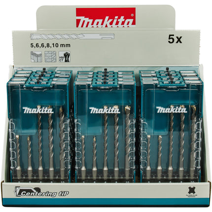 MAKITA BETONBOORSET 5-DELIG (DISPLAY 12 STUKS)