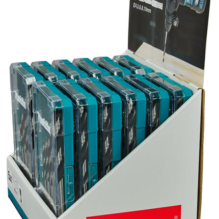 MAKITA HOUTSPIRAALBOORSET 5-DELIG DISPLAY 12 ST