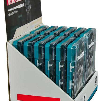 MAKITA HOUTSPIRAALBOORSET 5-DELIG DISPLAY 12 ST