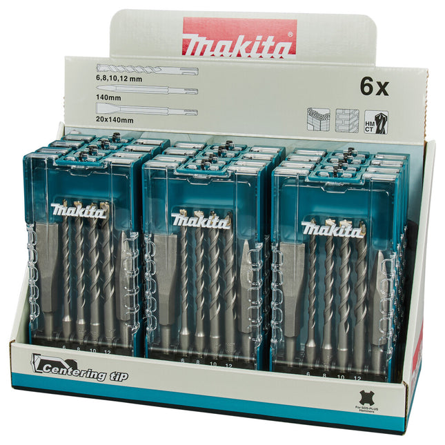 Makita B2S: BETONBOOR-/BEITELSET 6-DELIG SDS+