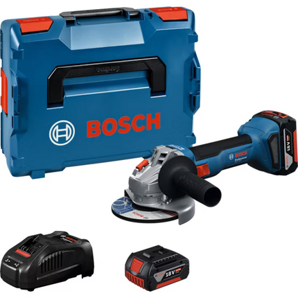 Bosch GWS 18V-8 125MM 2X5,0 AH L-BOXX ACCU HAAKSE SLIJPER