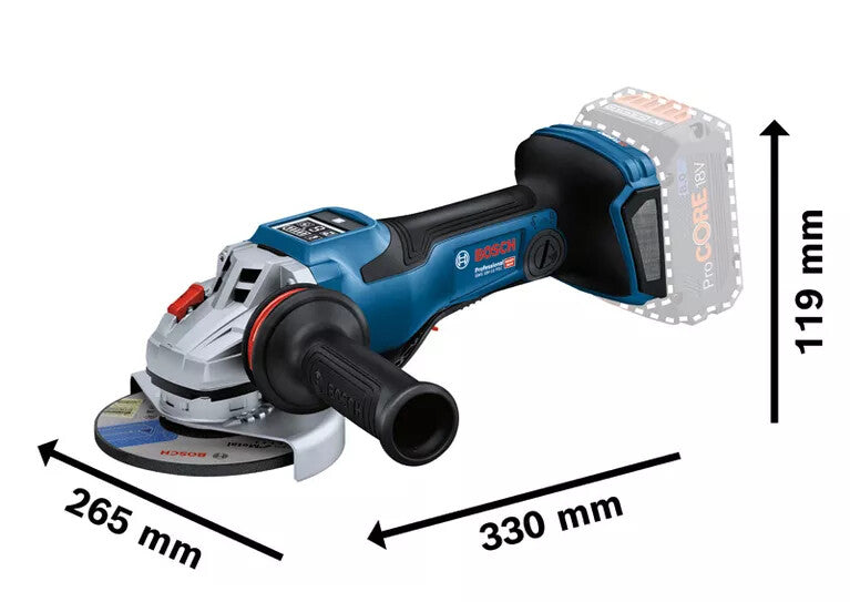 Bosch GWS 18V-15 Accu Haakse Slijpmachine - 06019H6B02