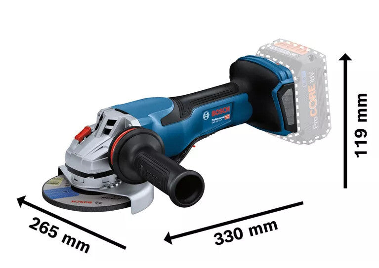 Bosch GWS 18V-15 P Accu Haakse Slijpmachine - 06019H6A01