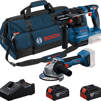 Combiset 18V 2-Toolkit GBH Boorhamer + GWS Haakse Slijper - 0615V0003C