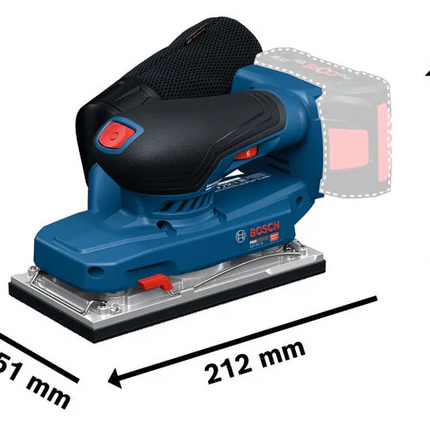Bosch GSS18V-18 Accu Vlakschuurmachine - 06019R7000