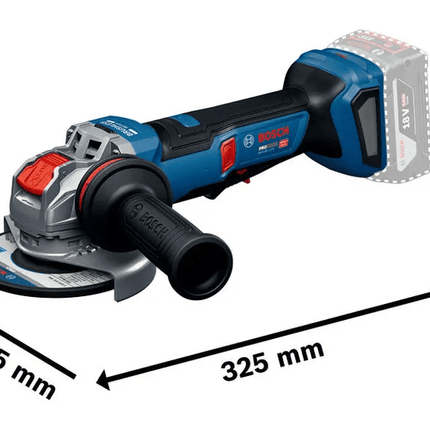 Bosch GWX18V-11PS Accu Haakse Slijpmachine met X-LOCK in L-Boxx - 06019N4400