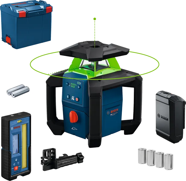 Bosch GRL 18V-4-34CVG Rotatielaser 2xAA in L-Boxx 374 - 0601061H01