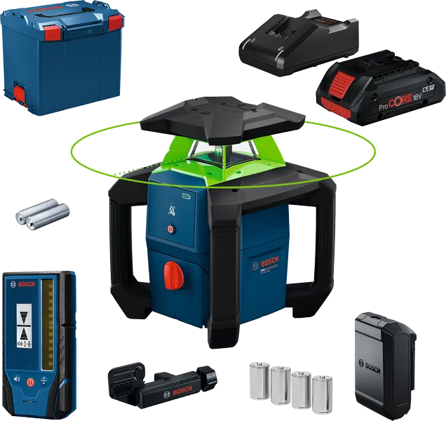 Bosch GRL18V-3-31G Rotatielaser 1x4Ah met Houder in L-Boxx 374 - 0601061G00
