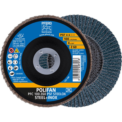 Afbeelding PFERD TOOLS lamellenslijpschijf PFC/PFF PSF STEELOX