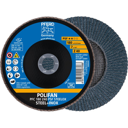 Afbeelding PFERD TOOLS lamellenslijpschijf PFC/PFF PSF STEELOX
