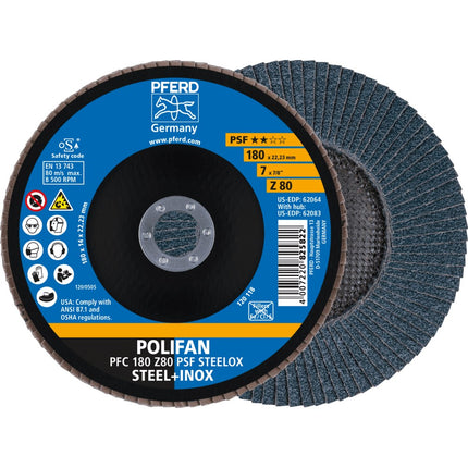 Afbeelding PFERD TOOLS lamellenslijpschijf PFC/PFF PSF STEELOX