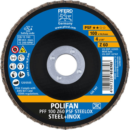 Afbeelding PFERD TOOLS lamellenslijpschijf PFC/PFF PSF STEELOX
