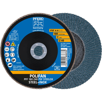 Afbeelding PFERD TOOLS lamellenslijpschijf PFC/PFF PSF STEELOX