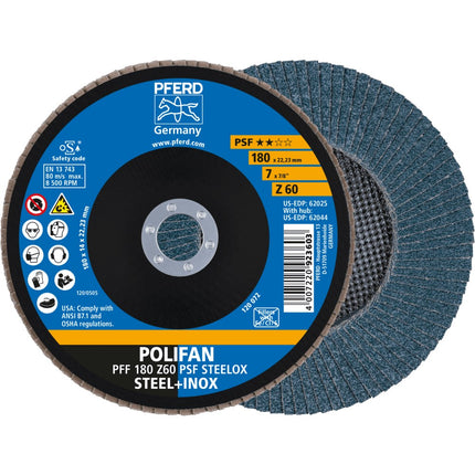 Afbeelding PFERD TOOLS lamellenslijpschijf PFC/PFF PSF STEELOX
