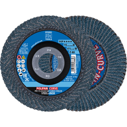 Afbeelding PFERD TOOLS lamellenschijf, curve PFR SGP CURVE STEELOX