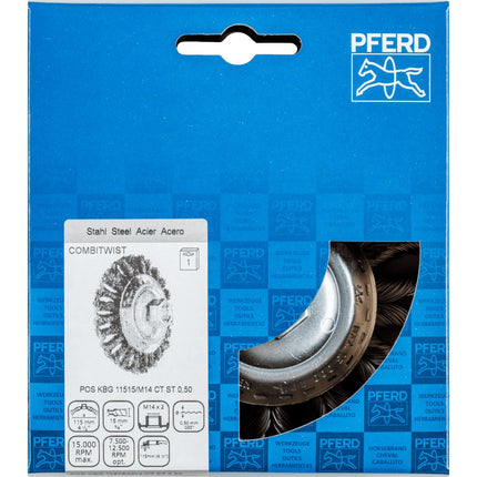 Afbeelding PFERD TOOLS komborstel schroefdraad KBG CT