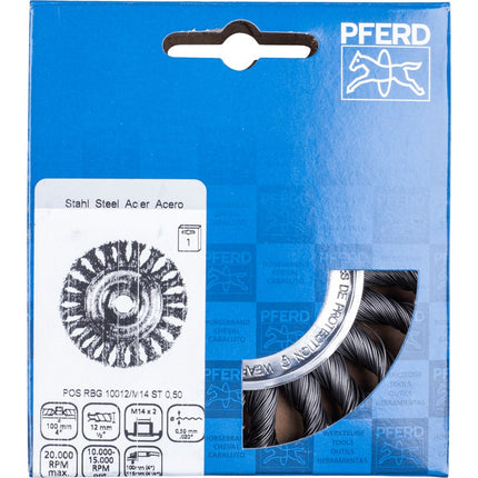 Afbeelding PFERD TOOLS rondborstel getordeerd RBG