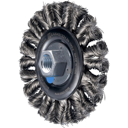 Afbeelding PFERD TOOLS ronde borstels getordeerd, full cable ct, uitvoering hd POS RBG 11512/M14 CT INOX 0,35 HD